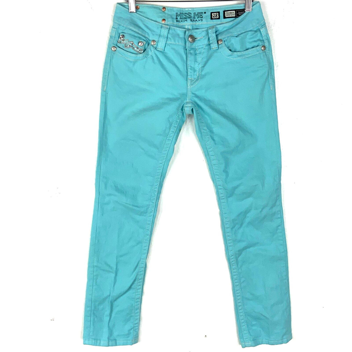 Miss Me Cuffed Skinny Women39s Denim Jean Size 28 Blue Bedazzled Y2K Graphic Tee – Warm & Stylish · Great Gift For Fans