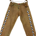 Y2K Sherman Baggy Denim Jean Size XL Brown Embroidered Eyes Distressed Tote Bag – Feel-Good Design · Perfect For Daily Wear