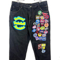 Vintage Jeff Hamilton Nba Patch Denim Jean Size 44 Black Straight Leg Graphic Tee – Feel-Good Design · Must-Have Style