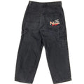 Y2K Denim Jean Trousers Size 36 Black Light Wash Embroidered No Limit Streetwear Graphic Tee – Aesthetic Look · Great Gift For Fans