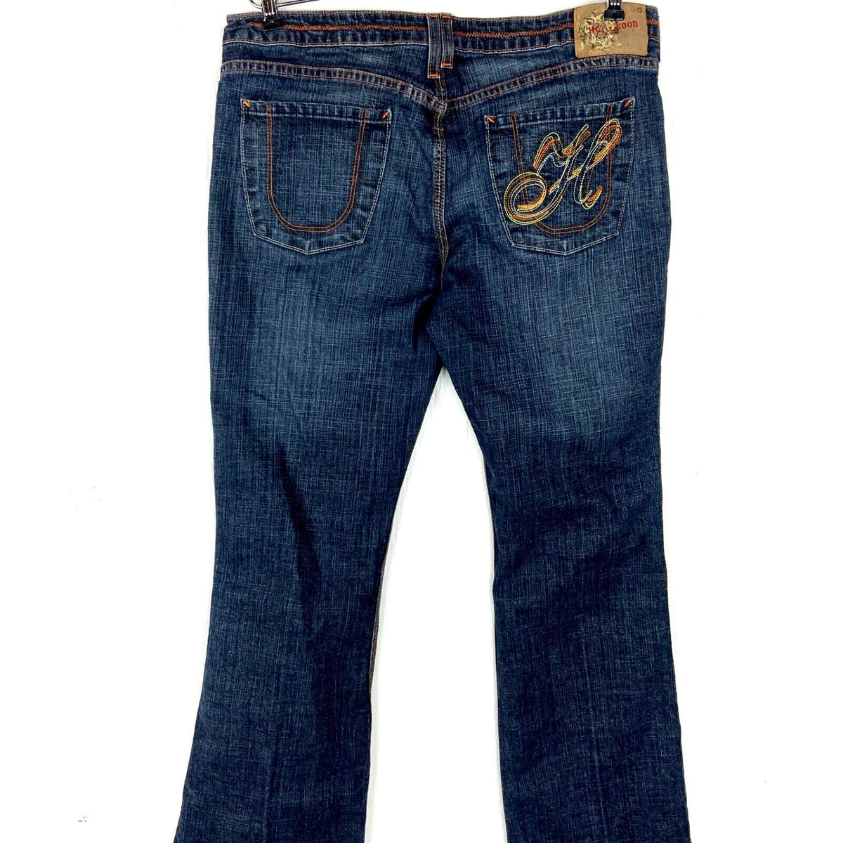 Vintage Y2K Hollywood Denim Jean Size 34 Dark Wash Bootcut Graphic Tee – Easygoing Wear · Must-Have Style