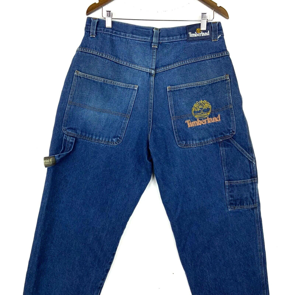 Vintage Y2K Timberland Baggy Denim Jean Size 36x33 Blue Streetwear Tote Bag – Aesthetic Look · High-Quality Print