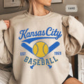 Kansas City Baseball Sweatshirt Unisex Crewneck Sweatshirt Royal Fan Gift Baseball Team Apparel Sports Fan Top Gift for Him or Her Sweatshirt – Easygoing Wear · Great Gift For Fans