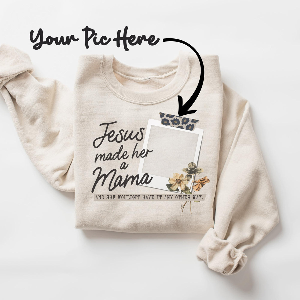 Personalized Mom Sweatshirt with Photo Mama Sweatshirt with Photo Custom Mama Sweatshirt Mothers Day Gift Momma Sweatshirt Sweatshirt – Everyday Comfort · Great Gift For Fans