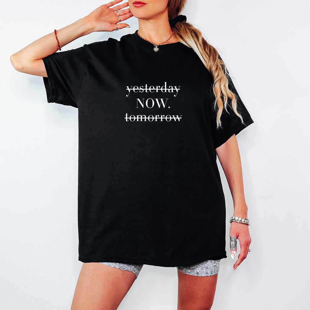 Yest Now Tomorrow Tee Funny Humor Shirt Sarcasm Shirt Weird Dark Humor Shirt Sarcastic Unisex Tshirt Gift for friends Graphic Tee – Everyday Comfort · Trending Graphic Apparel