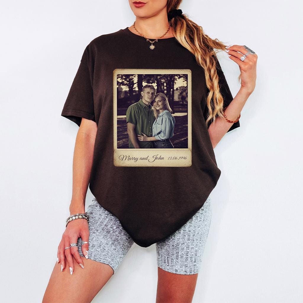 Personalized Birthday Shirt Custom Photo Year Vintage Shirt Custom Year Birthday Shirt Personalized Family Picture Tee Graphic Tee – Aesthetic Look · Top Pick For Any Outfit