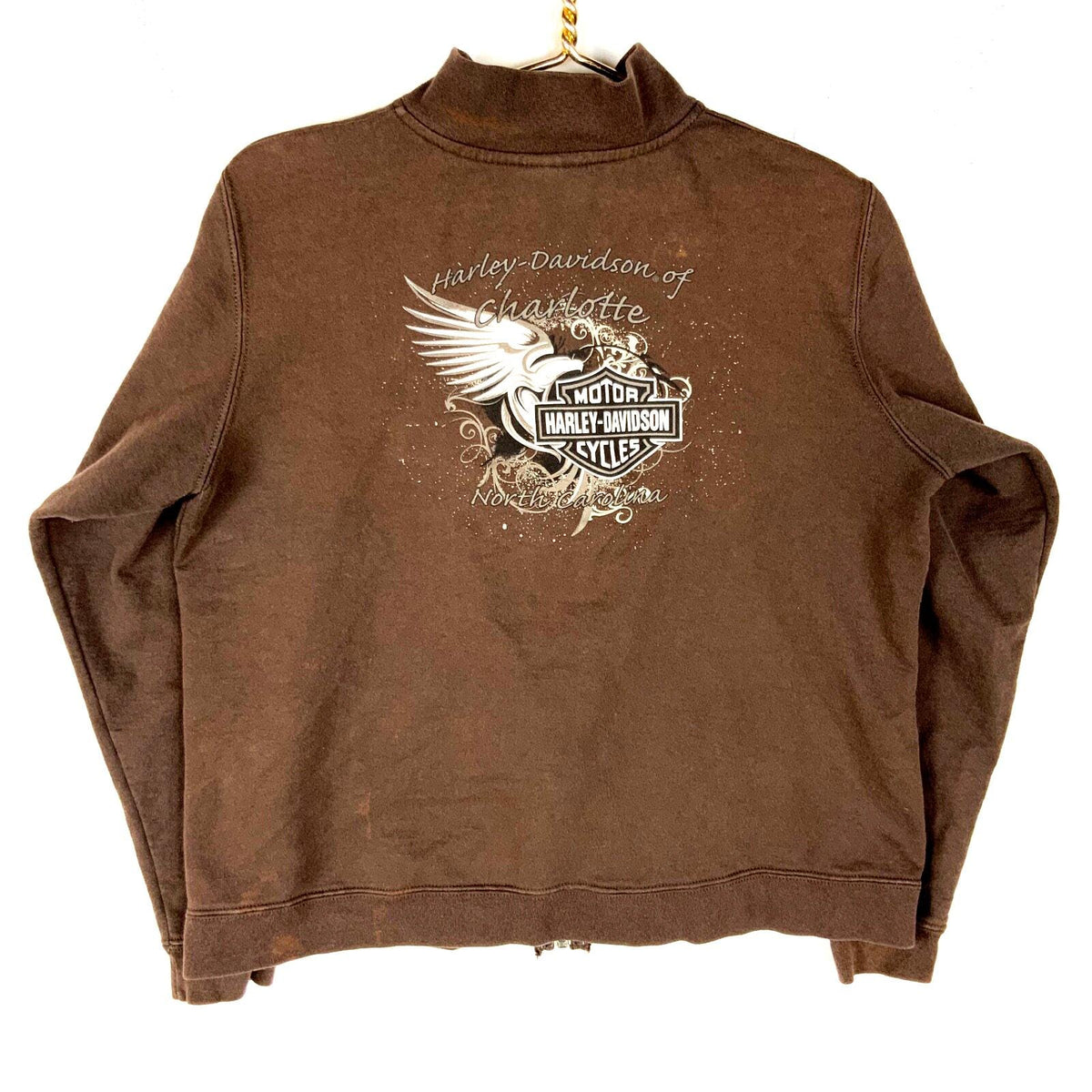Vintage Y2k Harley Davidson Women39s Sweatshirt Large Brown Full Zip Y2K Sweatshirt – Warm & Stylish · Top Pick For Any Outfit