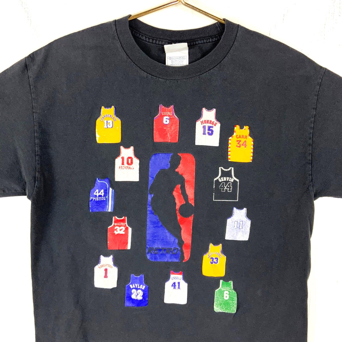Vintage Nba Retro Hall Of Famers Tshirt Size Large Black Basketball Y2K Graphic Tee – Warm & Stylish · High-Quality Print