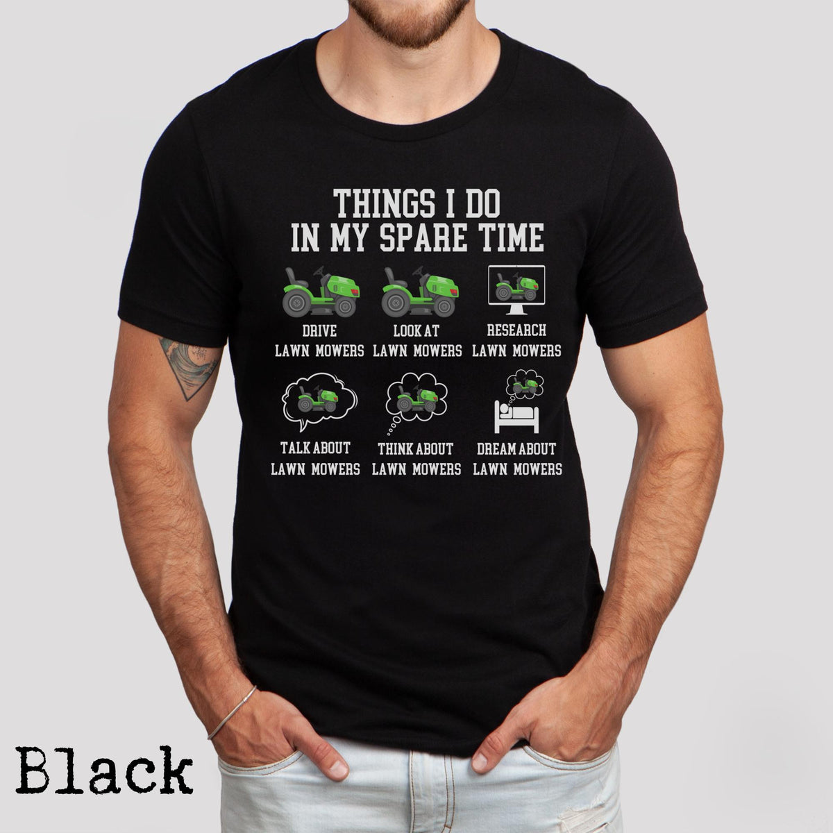 Things I Do In My Spare Time Lawn Mower Shirt Landscaper Shirt Farmer Shirt Farm Life Shirt Landscaping Shirt Green Lawn Mower Shirt Graphic Tee – Feel-Good Design · Must-Have Style