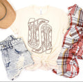 Rose Gold Boot T Shirt Graphic Tee – Soft Feel · Great Gift For Fans