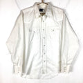 Vintage Wrangler 198039s Shirt Size XL White Pearl Snap Long Sleeve Made in Usa Graphic Tee – Easygoing Wear · High-Quality Print