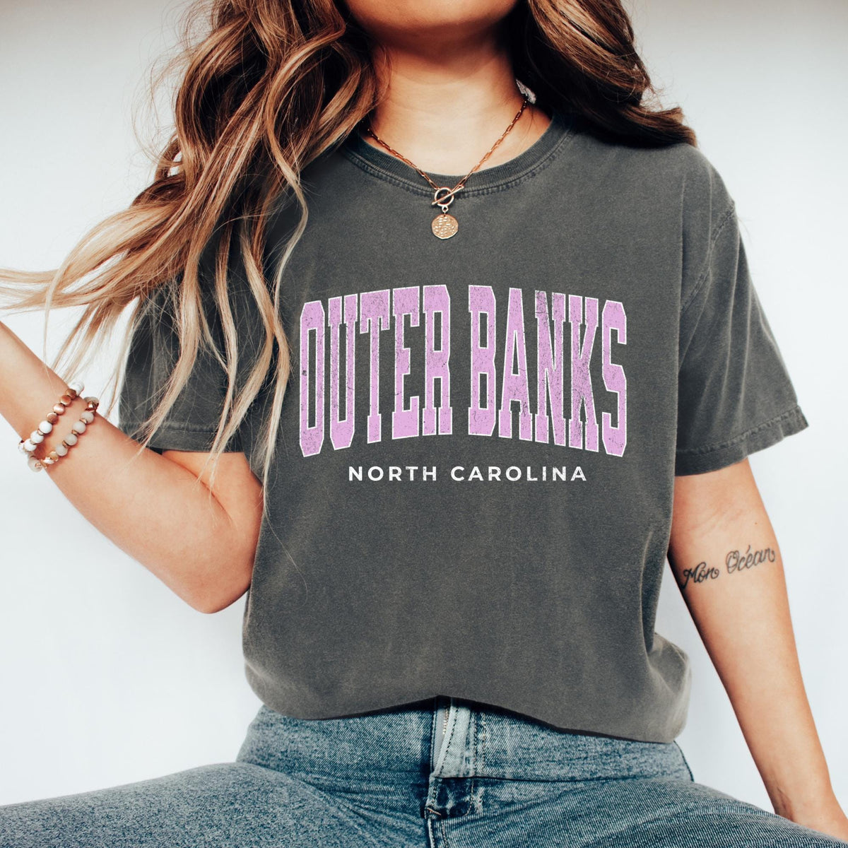 Outer Banks Summer Beach Shirt VSCO Preppy Trendy Clothing Old school Dyed Tee Vintage Vacation gift shirt Graphic Tee – Everyday Comfort · Perfect For Daily Wear