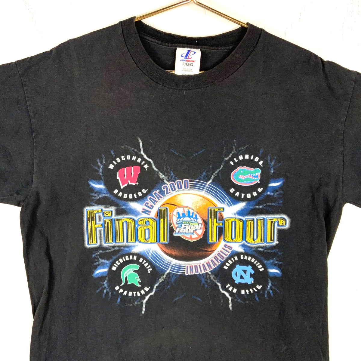 Vintage Ncaa Final Four Tshirt Large Black 2000 Spartans Vs Gators Basketball Graphic Tee – Warm & Stylish · Perfect For Daily Wear