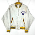 Vintage 1950s Jacket Large Full Zip Distressed Delta Pi Alpha Fraternity Bomber Graphic Tee – Premium Graphic · Must-Have Style