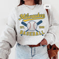 Vintage Milwaukee Baseball Sweatshirt Retro Crewneck Jumper Unisex Heavy Blend Pullover Fan Gift Baseball Team Apparel Milwaukee Sweatshirt – Premium Graphic · Great Gift For Fans