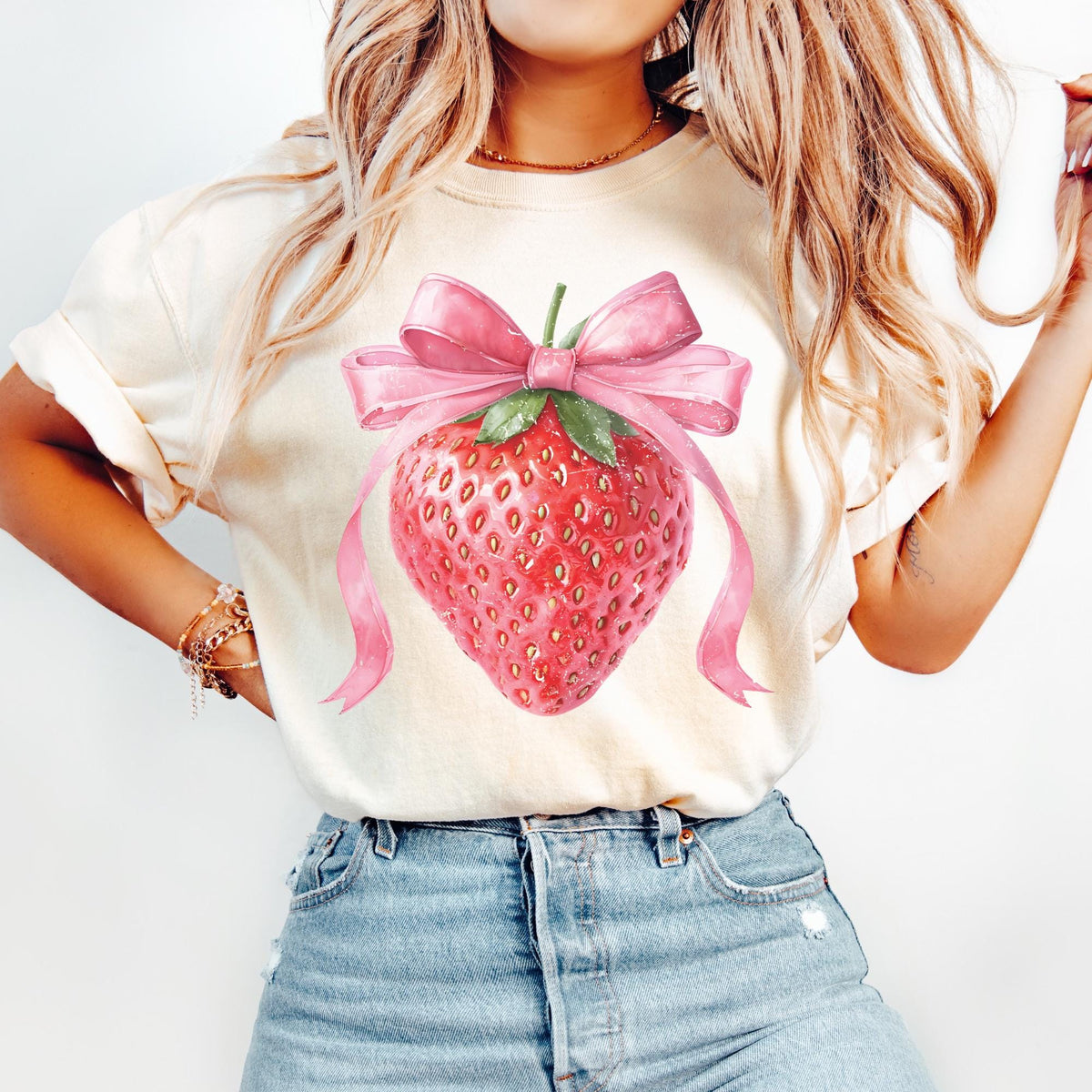 Strawberry Coquette Shirt Bows Shirt Girly Tshirt Preppy Tshirt Womens Coquette Shirt Bows Shirt Soft Girl Aesthetic Graphic Tee – Premium Graphic · High-Quality Print
