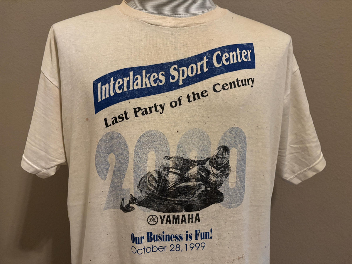Vintage 90s Interlakes Sport Center Yamaha 1999 Tshirt XL Graphic Tee – Premium Graphic · Top Pick For Any Outfit