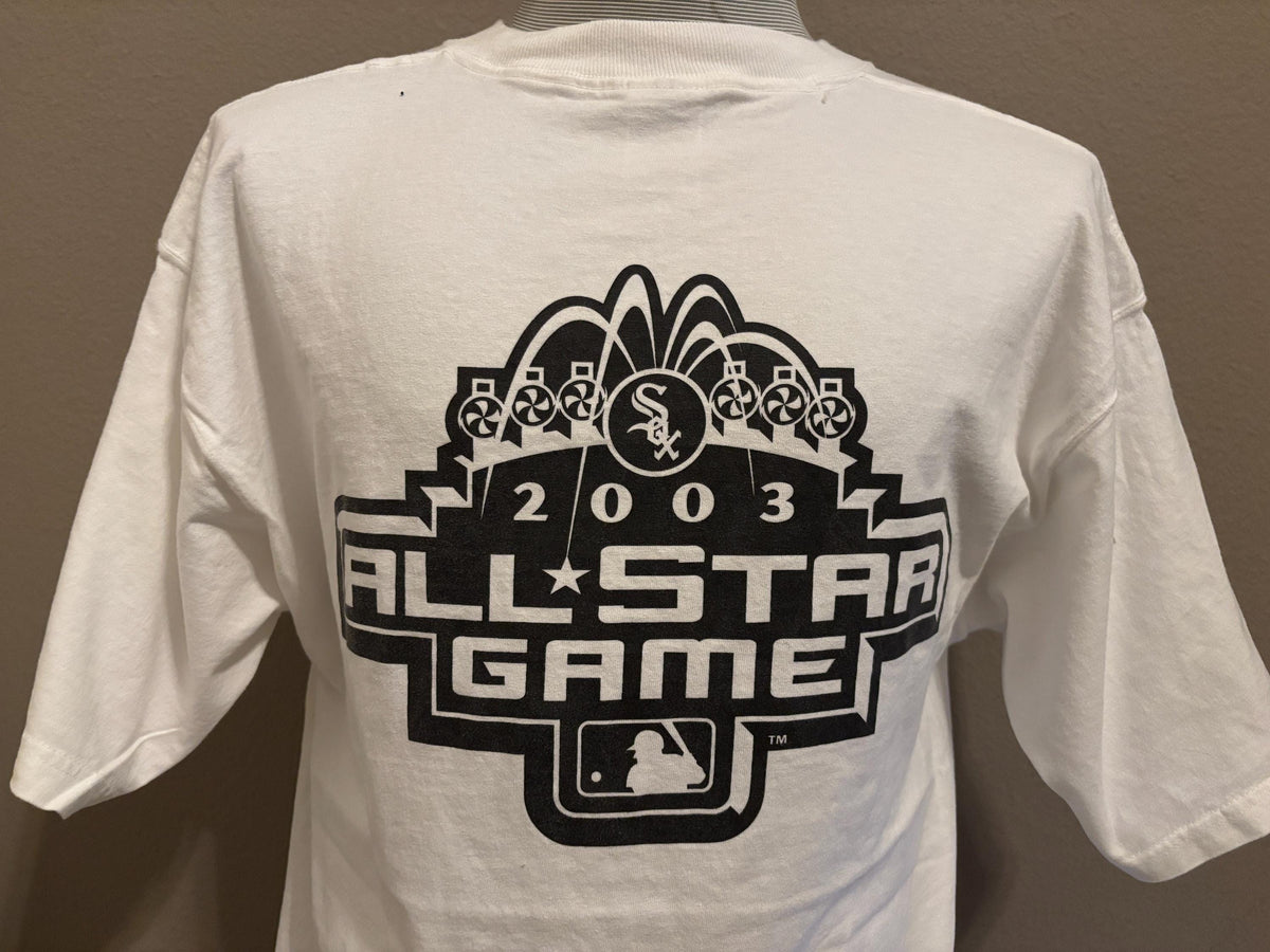 Vintage 2000s All Star Game 2003 MLB Chicago White Sox Baseball Tshirt XL Graphic Tee – Warm & Stylish · Great Gift For Fans