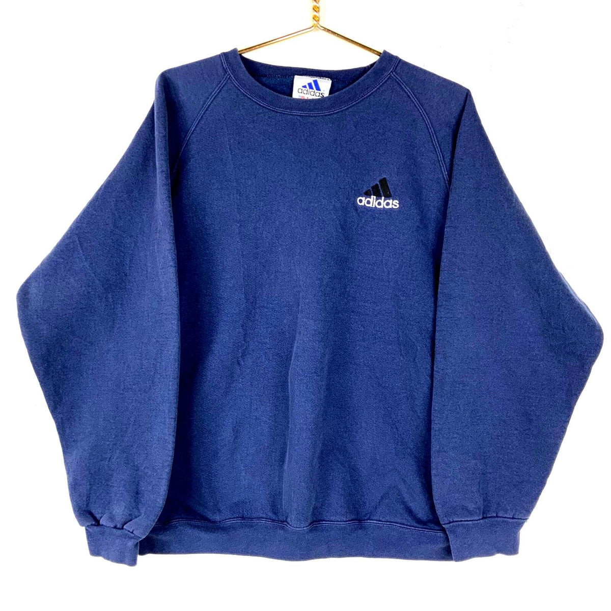 Vintage Adidas Sweatshirt Crewneck Size Large Blue Made In Usa 90s Sweatshirt – Aesthetic Look · Must-Have Style