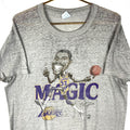 Vintage Magic Johnson Caricature Salem Tshirt XL Gray Nba Single Stitch 80s Graphic Tee – Feel-Good Design · High-Quality Print