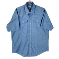 Vintage 1980s Big Mac Chambray Shirt 2XL Blue Short Sleeve Snap Pearl 90s Graphic Tee – Warm & Stylish · Trending Graphic Apparel
