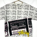 Vintage Stussy TShirt Large White All Over Print Funky Beat Rhythm Composer Graphic Tee – Fan Favorite · Perfect For Daily Wear