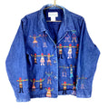 Vintage 199039s Women39s Denim Jean Jacket Size Large Blue Button Up Graphic Tee – Cozy Vibes · Trending Graphic Apparel