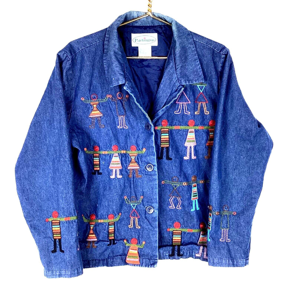 Vintage 199039s Women39s Denim Jean Jacket Size Large Blue Button Up Graphic Tee – Cozy Vibes · Trending Graphic Apparel
