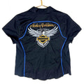 Harley Davidson Women39s Shirt Large Black Short Sleeve Zip 115th Anniversary Graphic Tee – Warm & Stylish · Trending Graphic Apparel