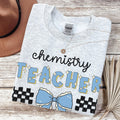 Chemistry Teacher Sweatshirt Cute Retro Aesthetic Bow Science Teacher or Professor Matching Science Department Teacher Back to School Sweatshirt – Cozy Vibes · Must-Have Style