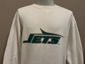 Vintage 90s New York Jets NLF Football White Crewneck Sweatshirt XL Sweatshirt – Aesthetic Look · Great Gift For Fans