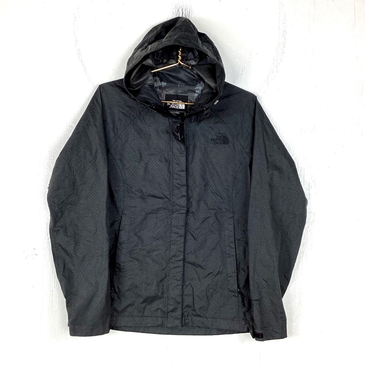 The North Face Women39s Windbreaker Jacket Size Medium Black Hooded Full Zip Graphic Tee – Fan Favorite · Great Gift For Fans