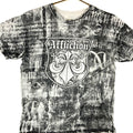 Y2K Affliction TShirt Size XL Made In Usa All Over Print Grunge Winged Cross Graphic Tee – Everyday Comfort · Trending Graphic Apparel