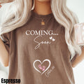 Custom Pregnancy Announcement Shirt Pregnant Mom Shirt Expecting Mom Gift Personalized Coming Soon Baby Girl Reveal Shirt Graphic Tee – Fan Favorite · Trending Graphic Apparel