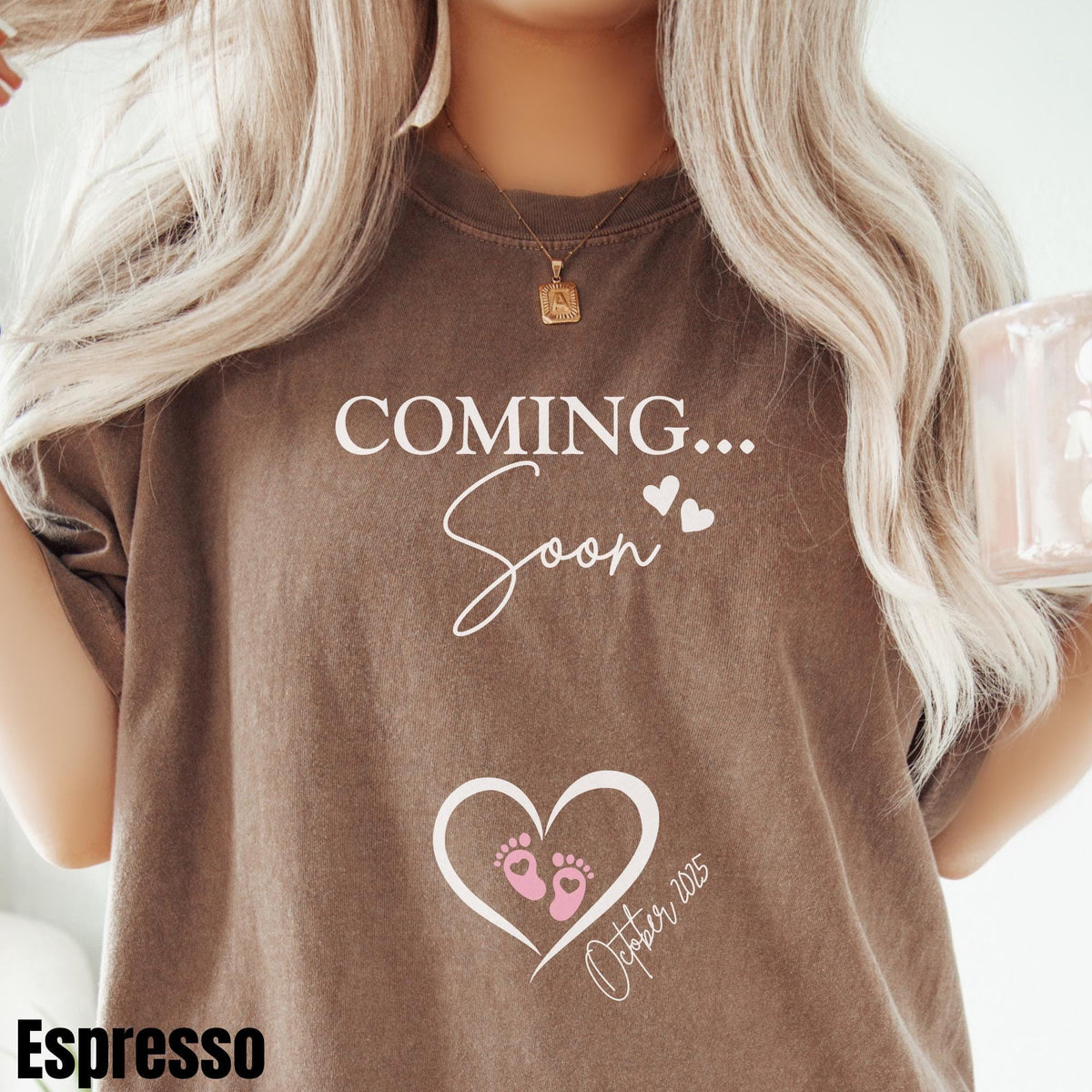 Custom Pregnancy Announcement Shirt Pregnant Mom Shirt Expecting Mom Gift Personalized Coming Soon Baby Girl Reveal Shirt Graphic Tee – Fan Favorite · Trending Graphic Apparel