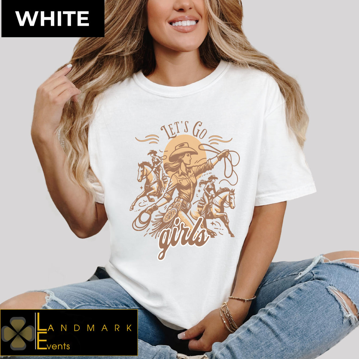 Lets Go Girls Shirt 1717 Vintage Style Shirt Horses Cowgirl T shirt Retro Country Top Adult Unisex Western Graphic Tee Graphic Tee – Fan Favorite · Must-Have Style