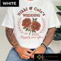 Custom Wedding T shirt Personalized Wedding Shirts Matching Couples Tees Graphic Tee Social Club T shirt Floral Shirt Graphic Tee – Bold Style · Perfect For Daily Wear