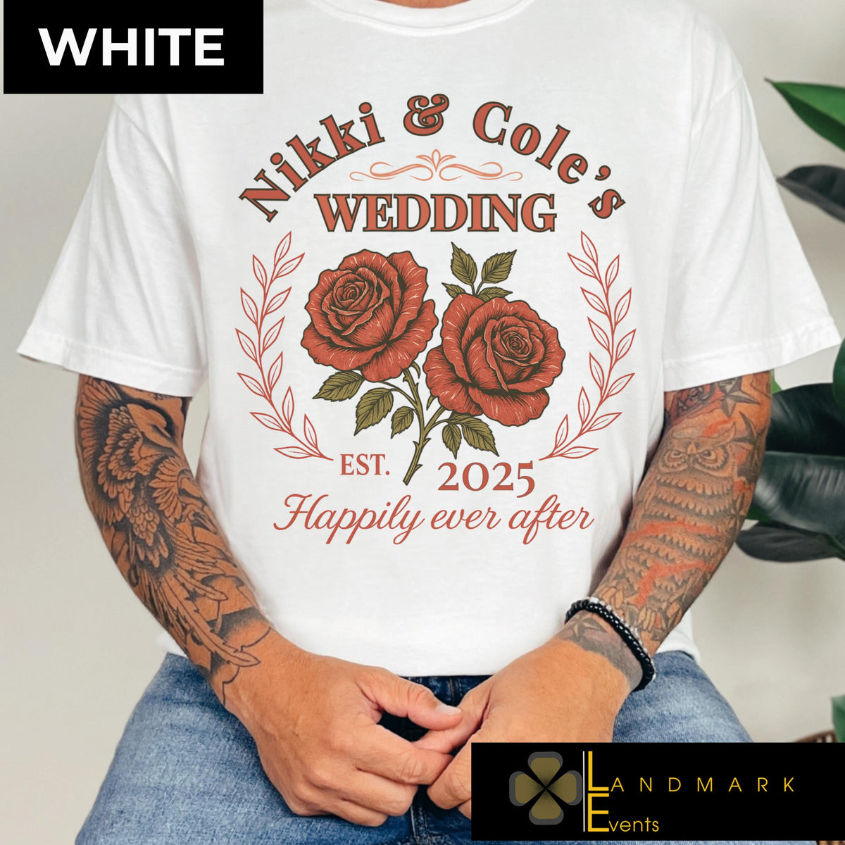 Custom Wedding T shirt Personalized Wedding Shirts Matching Couples Tees Graphic Tee Social Club T shirt Floral Shirt Graphic Tee – Bold Style · Perfect For Daily Wear