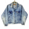 Vintage Levis Denim Jean Jacket Medium Blue Long Sleeve Distressed Usa Graphic Tee – Easygoing Wear · High-Quality Print