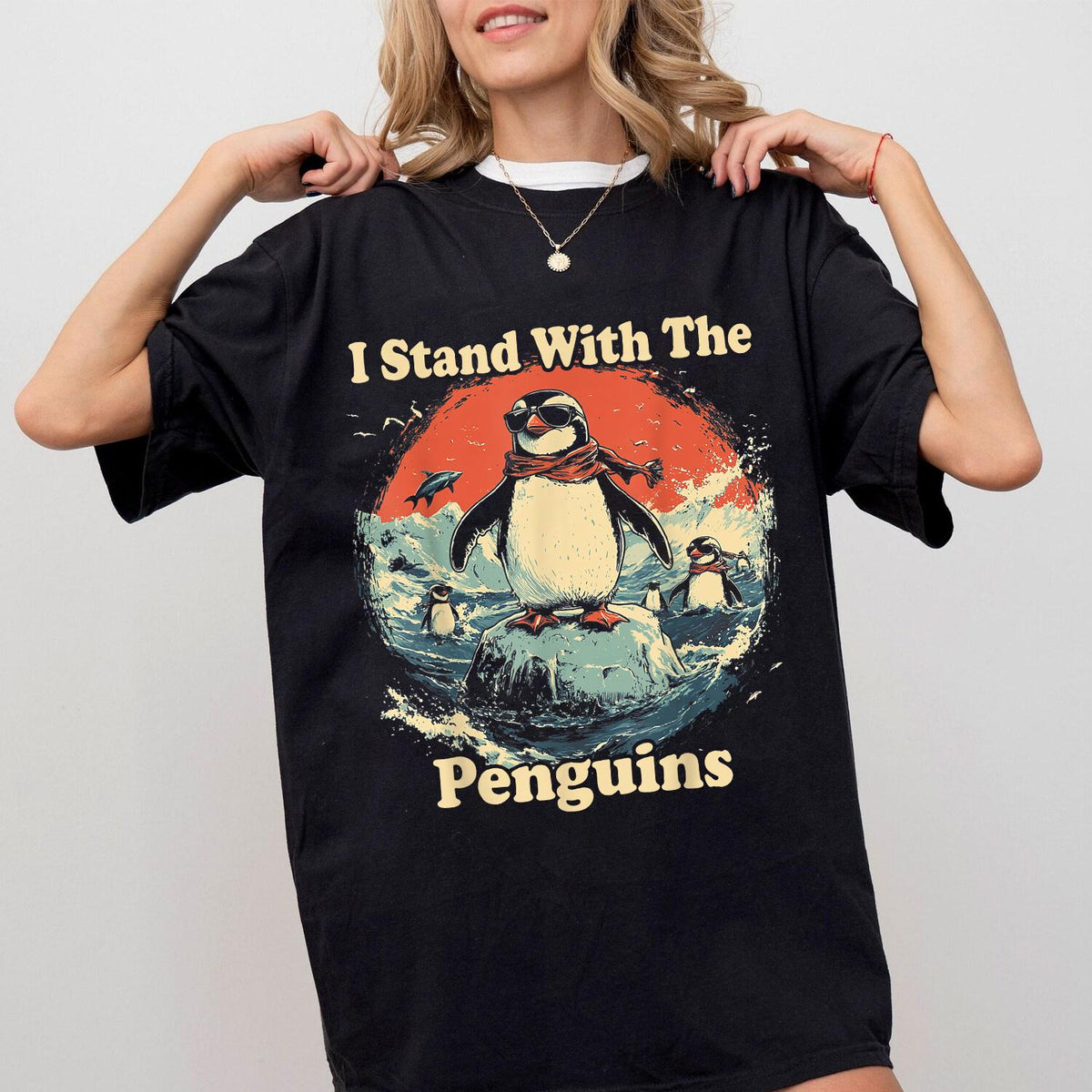 Flippers Up I Stand With The Penguins T Shirt Penguins RESIST ShirtSubtle FDT Shirt Resistance Protest RESIST TShirt Graphic Tee – Aesthetic Look · High-Quality Print