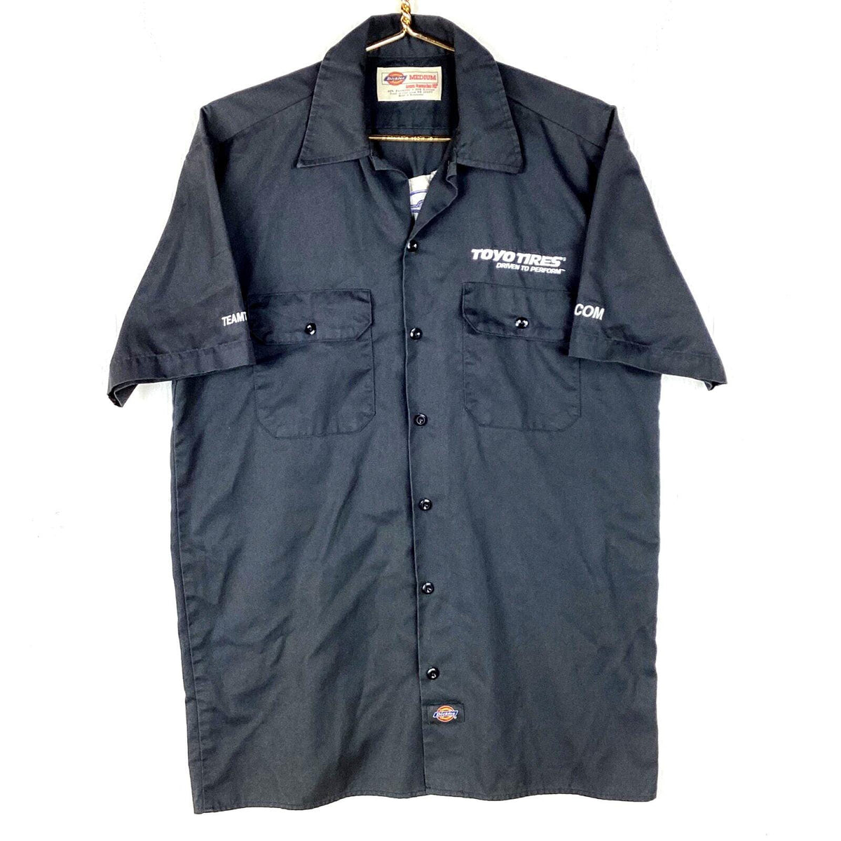 Dickies Toyo Tires Work Shirt Size Medium Gray Short Sleeve Button Up Graphic Tee – Feel-Good Design · Great Gift For Fans