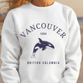 Vancouver Orca Killer Whale Crewneck Sweatshirt Gifts British Columbia Pullover Sweatshirt – Everyday Comfort · Top Pick For Any Outfit