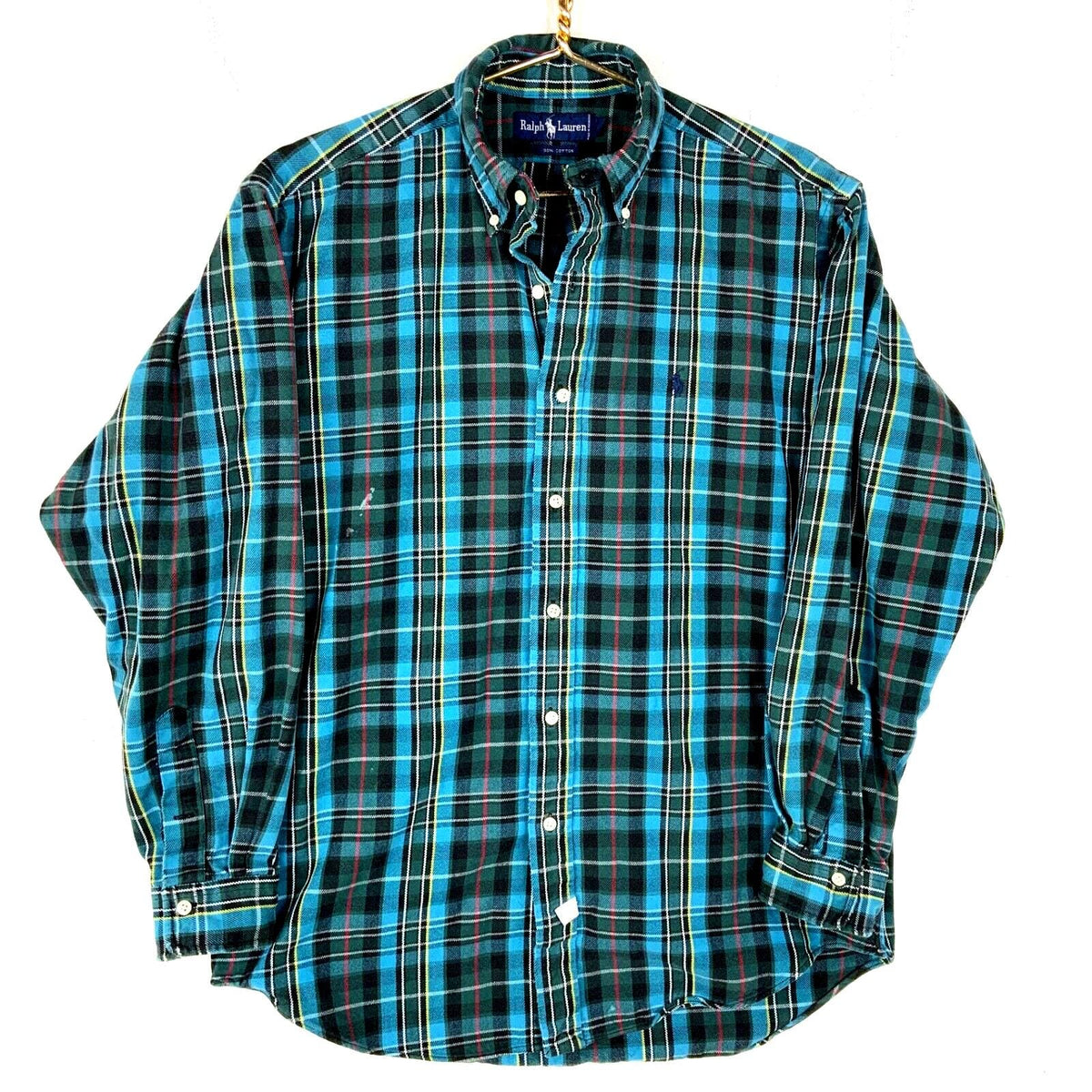 Vintage Polo Ralph Lauren Flannel Shirt Size Medium Multicolor Plaid Button Up Graphic Tee – Cozy Vibes · Great Gift For Fans