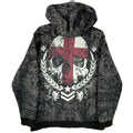 Y2K Skull Sweatshirt Hoodie Large Full Zip Sherpa Lined Skull All Over Print Hoodie – Premium Graphic · High-Quality Print