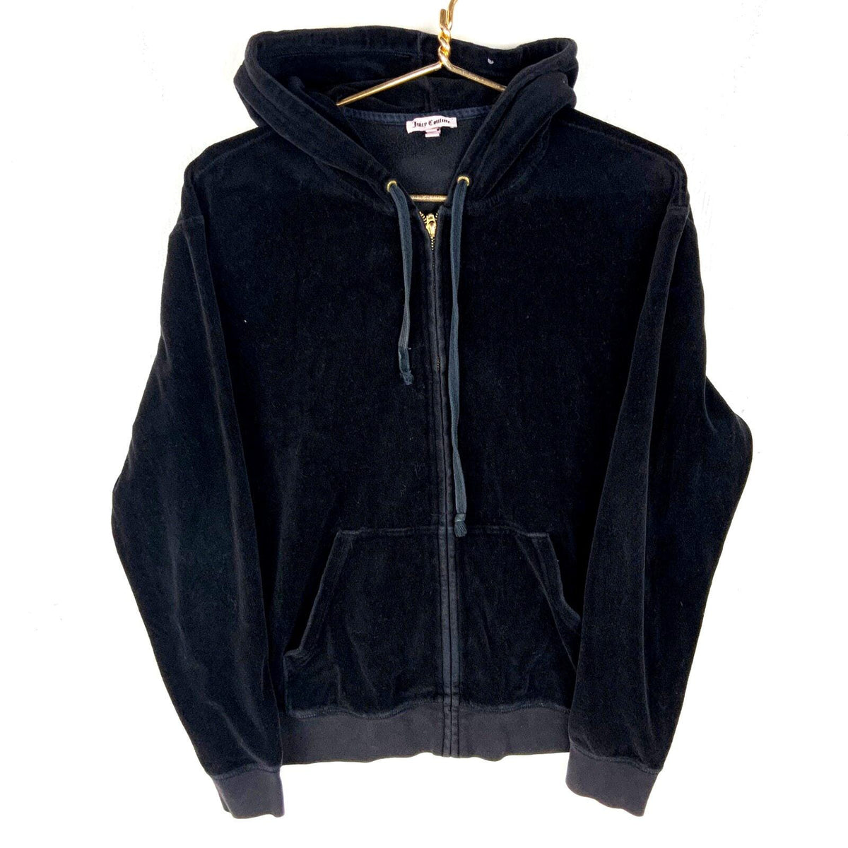 Juicy Couture Velour Women39s Sweatshirt Hoodie Large Black Full Zip Hoodie – Premium Graphic · Must-Have Style