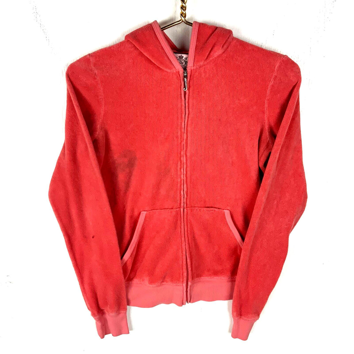 Juicy Couture Terry Cloth Women39s Sweatshirt Crewneck Medium Pink Full Zip Y2k Sweatshirt – Feel-Good Design · Trending Graphic Apparel