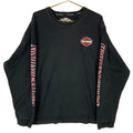 Harley Davidson Motorcycles TShirt Size 2XL Black Long Sleeve Embroidered Graphic Tee – Aesthetic Look · Top Pick For Any Outfit