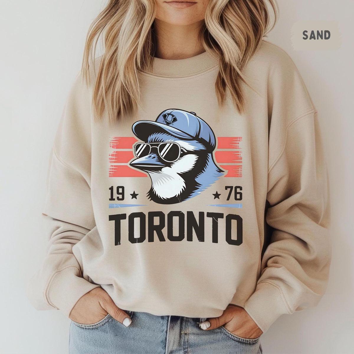 Toronto Baseball Unisex Sweatshirt Sports Fan Gift Blue Jays Crewneck Jumper Team Apparel Baseball Fan Gear Sweatshirt – Soft Feel · Trending Graphic Apparel