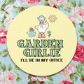 Silly Goose Gardening Sticker with 90s Aesthetic Garden Girlie I39ll Be In My Office Cut Flower Gardener or Flower Farmer Sticker for Mom Graphic Tee – Premium Graphic · Great Gift For Fans