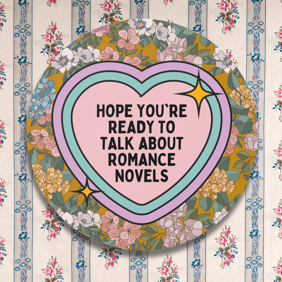 Romance Reader Sticker for Bookworm Who Loves Romance Novels Funny Saying Book Lover Gift Idea Matching Romance Book Sticker for Readers Graphic Tee – Cozy Vibes · Top Pick For Any Outfit